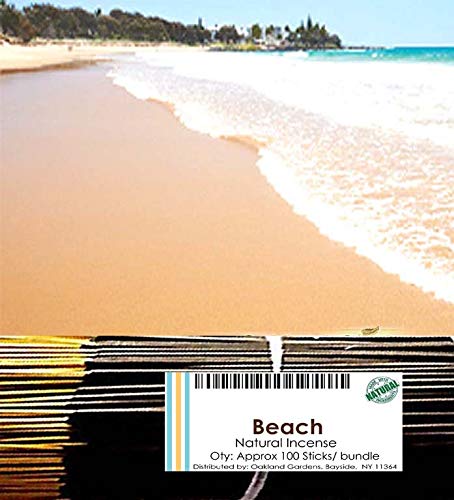 Oakland Gardens Premium Hand Dipped Incense Sticks, You Choose The Scent. 100 Sticks Beach. (Beach)
