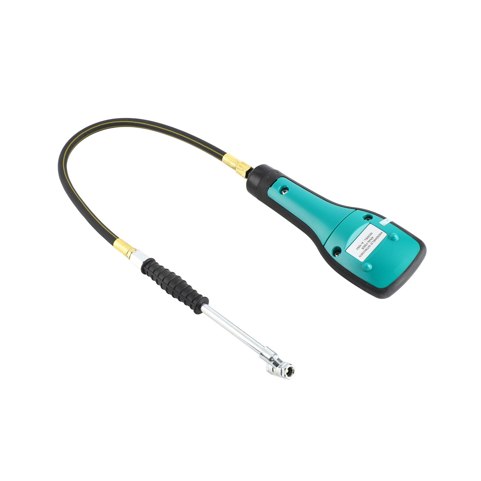Generic Detector de Gas Analizador de Nitrógeno Portátil Herramienta de Prueba Confiable de Nitrógeno para Neumáticos de Automóviles Medidor de Gas, Aleación de Acero de Caucho ABS