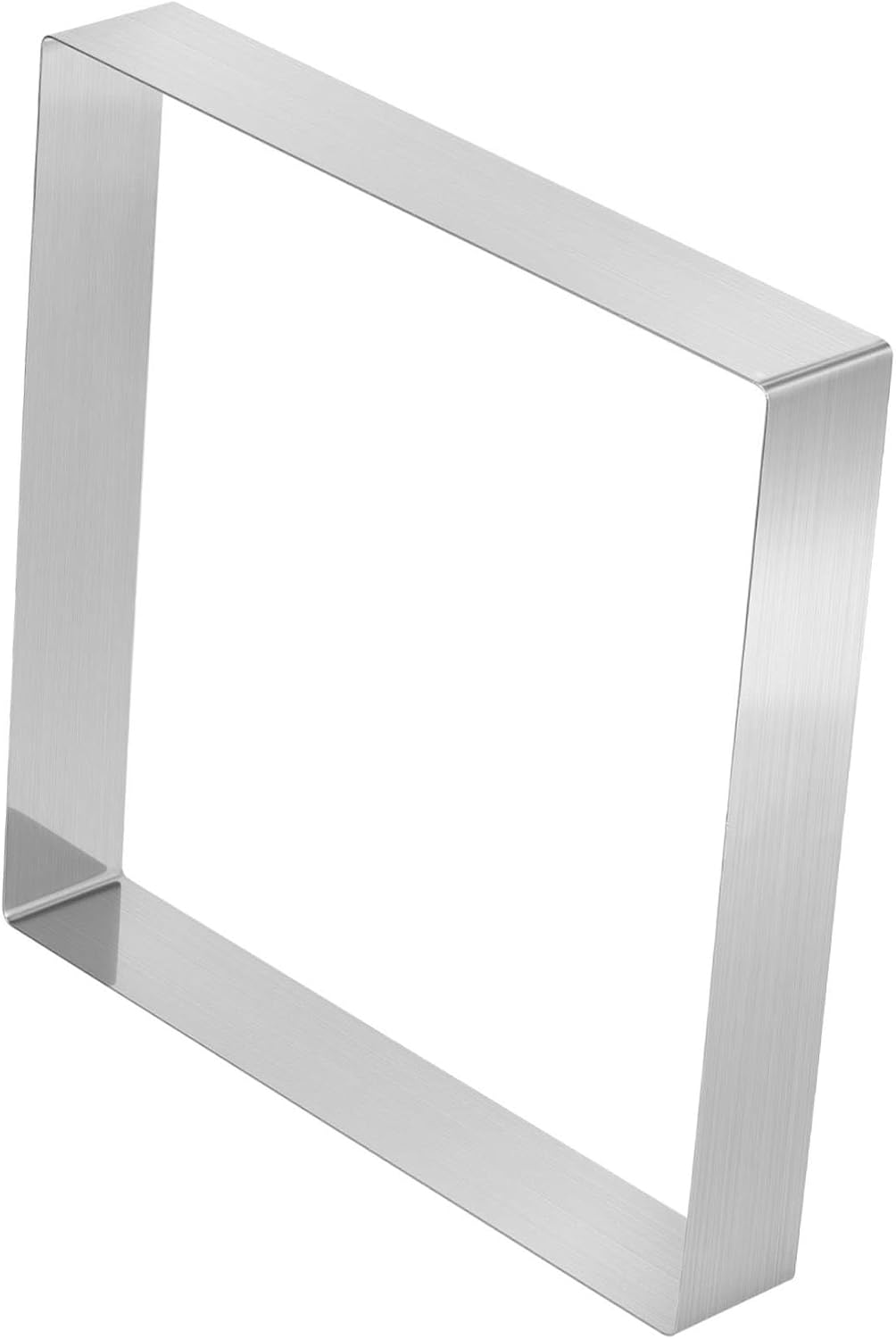 PRETYZOOM Square Mousse Mold Stainless Steel Cake Ring Pastry Cutter for Baking Desserts Cookies Fondant Bread High Temperature Resistant
