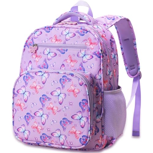 RHCPFOVR Girls Backpack for Elementary School, Backpack for Girls 5-8, Lightweight Kids Backpacks