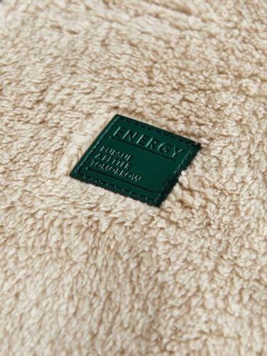 Image of TAGAS Unisex Fleece Hoodie - Ultra Soft Sherpa Pullover with Half-Zip & Kangaroo Pocket Sweatshirt Hoodie