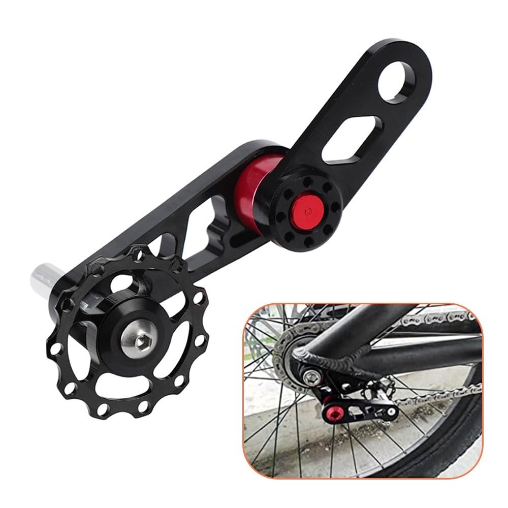 MiOYOOW Napinacz łańcucha rowerowego, przerzutka rowerowa, stop aluminium, do rowerów wyścigowych MTB, rowerów wyścigowych