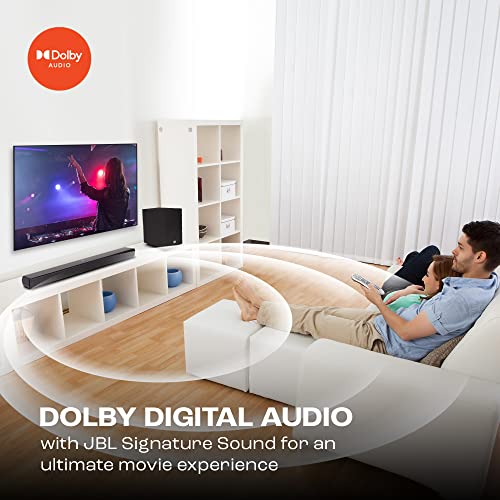 JBL Cinema SB241, Dolby Digital Soundbar with Wired Subwoofer for Extra Deep Bass, 2.1 Channel Home Theatre with Remote, HDMI ARC, Bluetooth & Optical Connectivity (110W) - Image 4