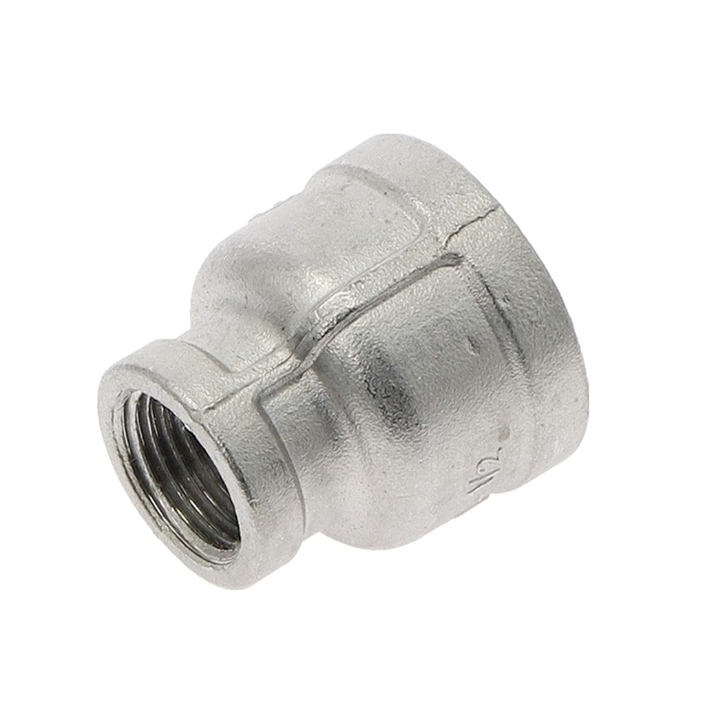 Thread Pipe Fittings, Female Threaded Reducer Connector SS304 1/8-1-1/2"