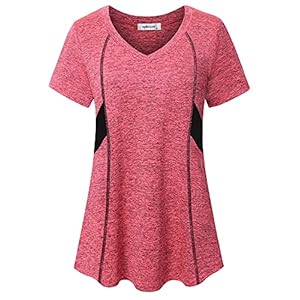 Womens Short Sleeve Tops Workout Athletic Sports Yoga Shirts