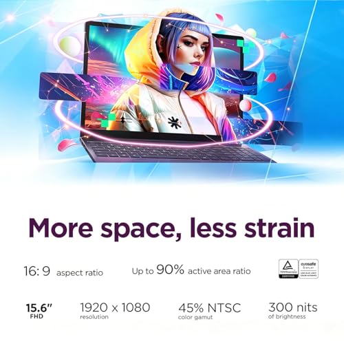 Image of Lenovo IdeaPad Slim 3i • 15.6 inch FHD Laptop with Microsoft 365 Included • Intel 4 Cores • 8GB DDR5RAM • 1TB OneDrive + 500GB External + 128GB SSD • Privacy Shutter • Dolby Audio • Win 11