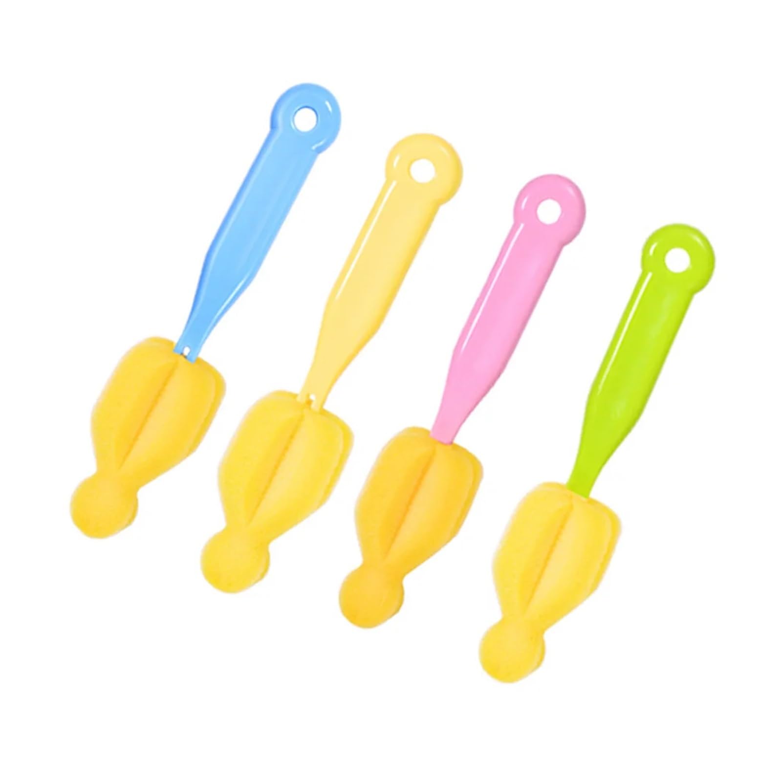 Zestaw szczotek do butelek, Zestaw szczotek do butelek dla niemowląt z gąbką Multicolor 12szt