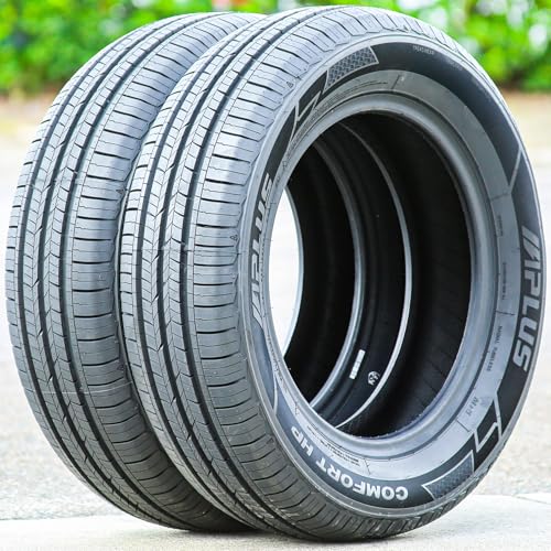 Pair of 2 (Two) Aplus Comfort HP 165/70R14 81T Load Range SL (4-Ply) All-Season Grand Touring Passenger Car BSW Black Side Wall 560AA Radial Tires