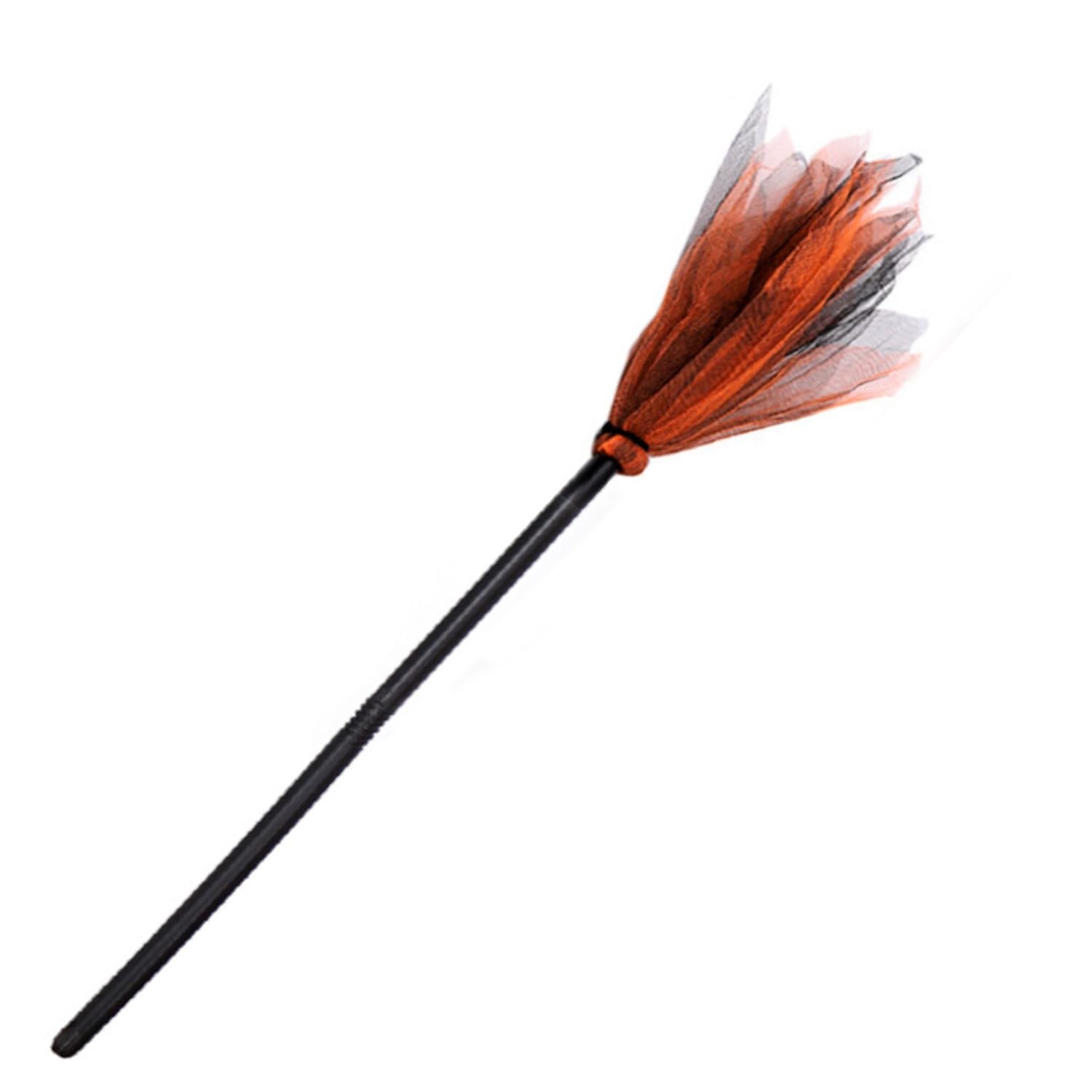 Lezevn Halloween Witch Brooms Witch Broomstick Halloween Party Props Witch Brooms for Cosplay Costume Decoration (Orange)