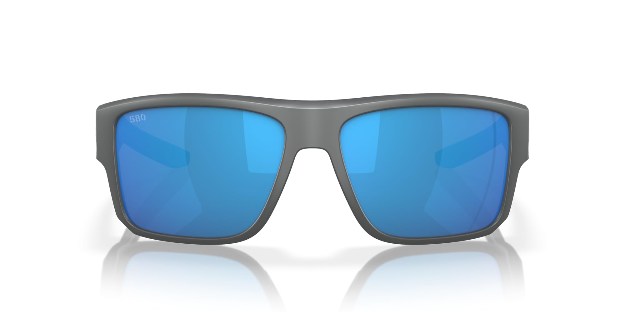 Costa del Mar Taxman Sunglasses, Matte Grey/Blue Mirrored 580G, 59 mm