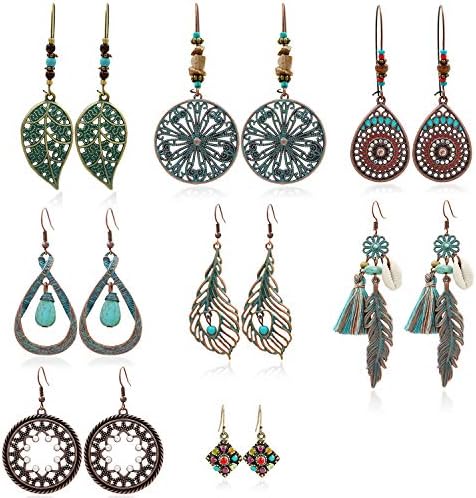 Gleamart Boho Vintage Earrings Retro Statement Earrings for Women