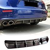 MCARCAR KIT Rear Diffuser fits for Maserati Ghibli S Q4 Sedan 2014-2017 Customized Real Carbon Fiber CF Lower Bumper Lip Spoiler Body Kit