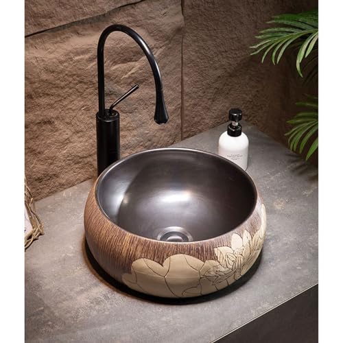 Lavabo for lavar a mano sin salpicaduras lavabo de cerámica compacto 6