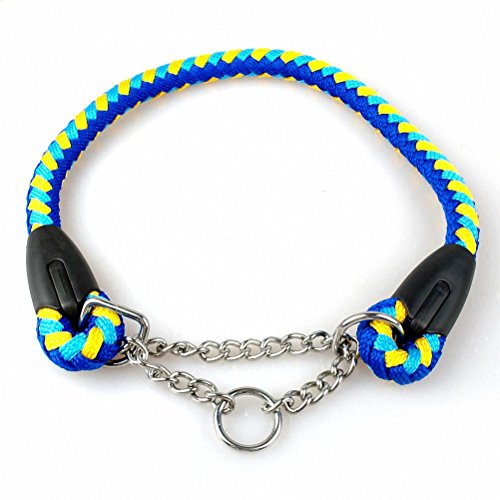 Kuntrona Braided Rope Dog Choke Collar Dog Training Collars 22-26