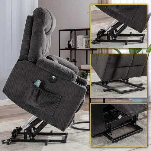 Sillón eléctrico reclinable grande con calor y vibración miniatura 4
