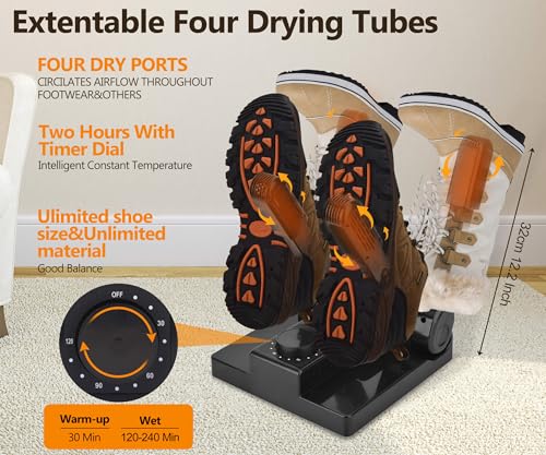 Manledio Portable Work Boot Dryer, Foldable Shoe Dryer for Gloves Shoes by Manledio - Image 2