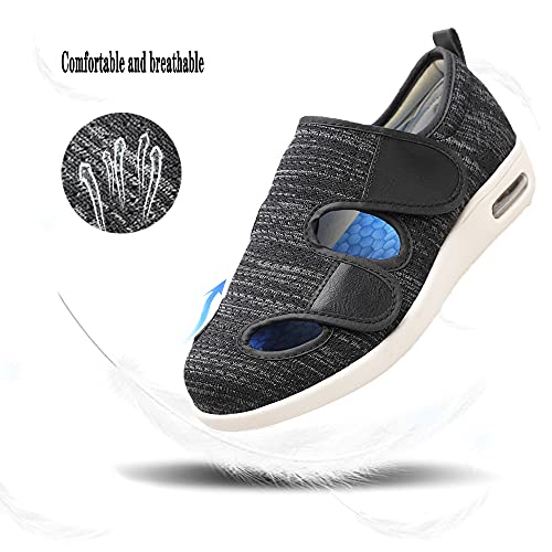 JBTNBX Women's Diabetic Shoe Walking Shoes Extra Wide Widths Adjustable Sneakers for Elderly Edema Swollen Feet3