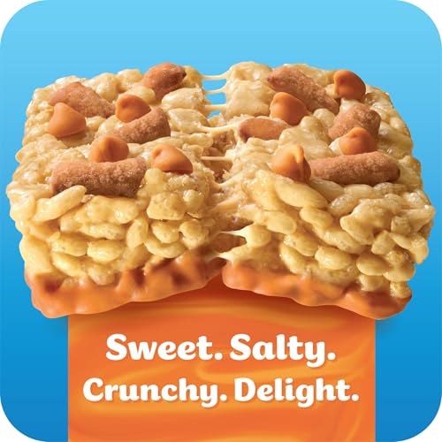 Rice Krispies Treats Bliss Crispy Marshmallow Squares, Snack Bars, Caramel Sea Salt Pretzel (6 Boxes, 36 Bars)