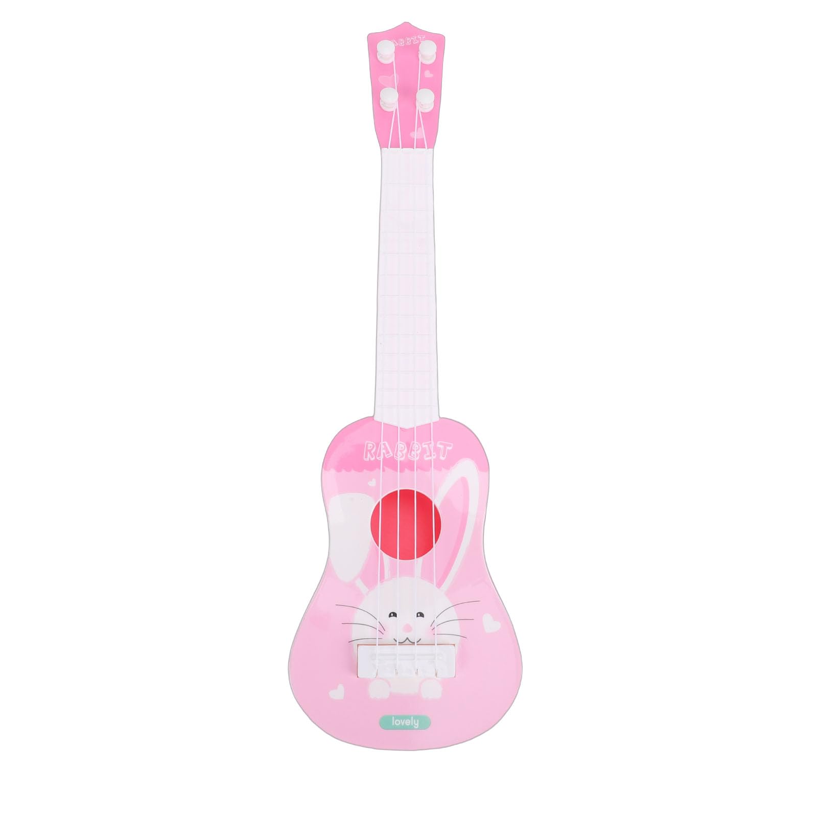 Cryfokt Interactive Ukulele Guitar Toy for Children Cooperative Play Cognitive Development Lightweight Portable (Pink) — view 6