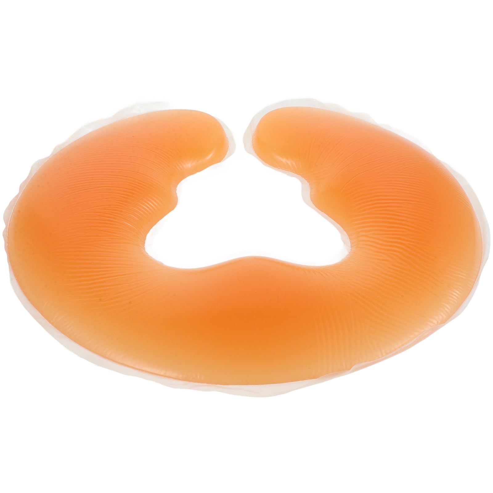 Oreiller en silicone orange de U pour massage du visage en salon