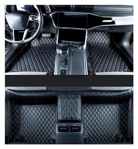 Tapis de sol voiture en cuir noir pour BMW F11 2011-2017