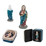 Imagen Virgen Corazón De María En Lata, Virgin Heart of Mary Imagen Religiosa