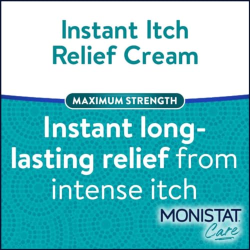 Image of Monistat Instant Itch Relief Cream for Women, Maximum Strength Feminine Itch Care, 1 oz (Pack of 6)