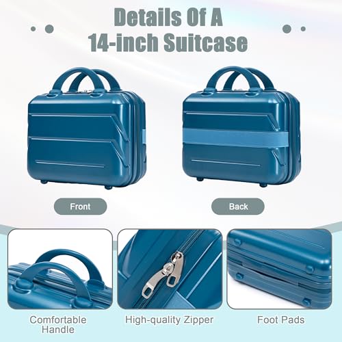 Image of 20+14 Inch Hardshell Luggages, Lightweight Durable ABS Suitcase