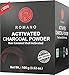 Activated Charcoal Teeth Whitening Powder Organic Natural Tooth Whitener Stain Remover Black Toothpaste for Sensitive Teeth Safe on Gums & Enamel Non-Abrasive Raw Coconut Shell Food Grade