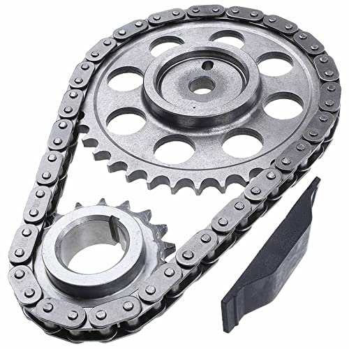 A-Premium Engine Timing Chain Kit W/Sprocket & Damper [Fits Ohv, 6Cyl 4.0L] Compatible With Jeep Cherokee 1987-1993, Comanche 1987-1992, Grand Cherokee 1993, Wagoneer 1987-1990, Wrangler 1991-1993 #TOP8
