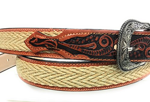 Men's Western Leather Belt. Cowboy Belt. CINTO Charro. CINTO Vaquero.2