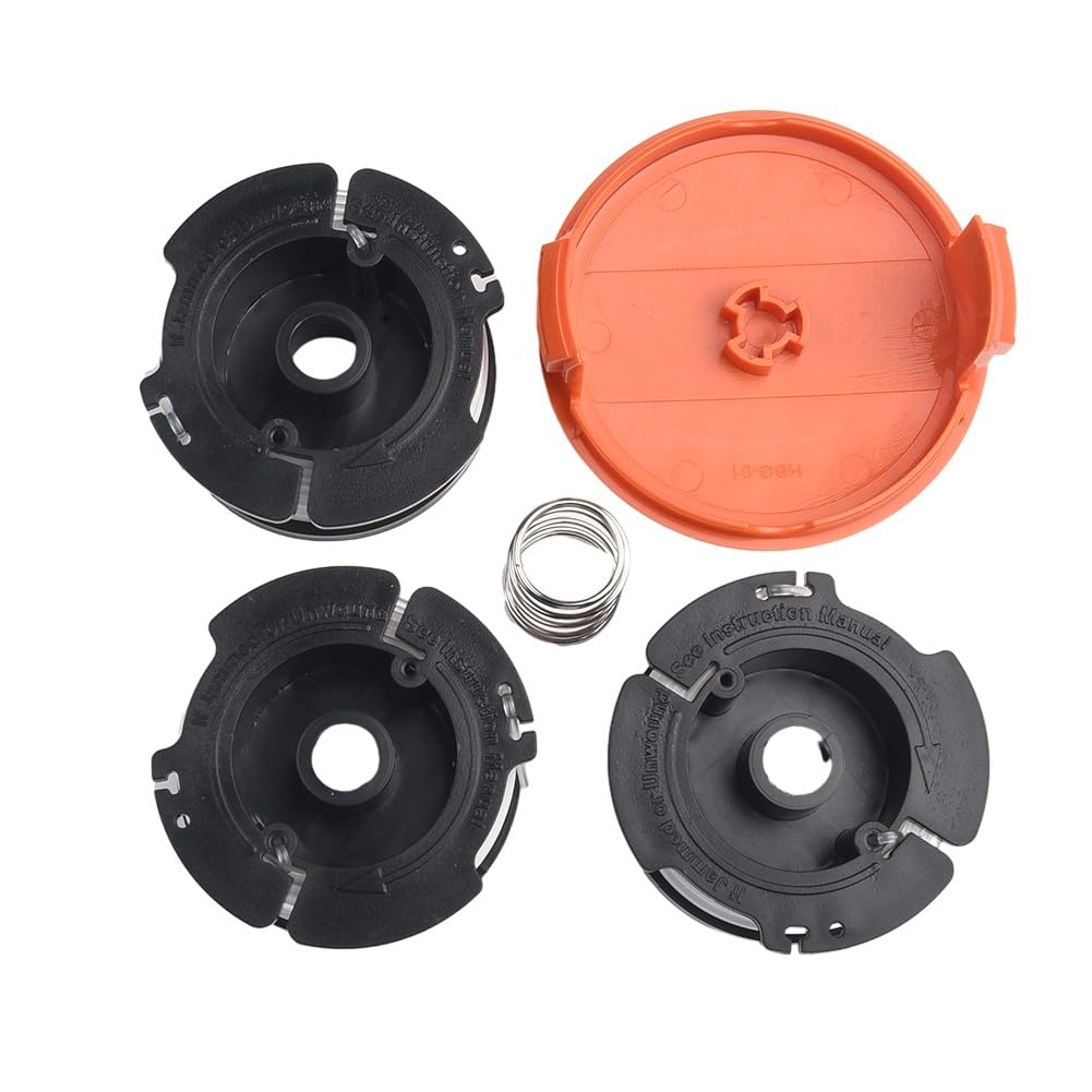 Juego de 3/6 bobinas de repuesto con hilo para Black &Decker AF-100 Eater, 0,065 pulgadas x 30 fu?, función de avance automático, compatible con desbrozadora GH400 GH500 GH600 GH900 CST1000 MTC220