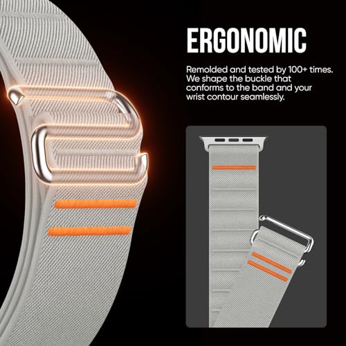 Image of Suitisbest Straps Compatible for Apple Watch Ultra 3 Strap 49 /46 /45 /44 /42 /41 /40 /38mm, Stretchy Nylon Sport Loop Strap with S-Hook for Apple Watch Ultra 3 /2 /1 SE3 Series 11 10 9 8 7 6 5 4【Band only】