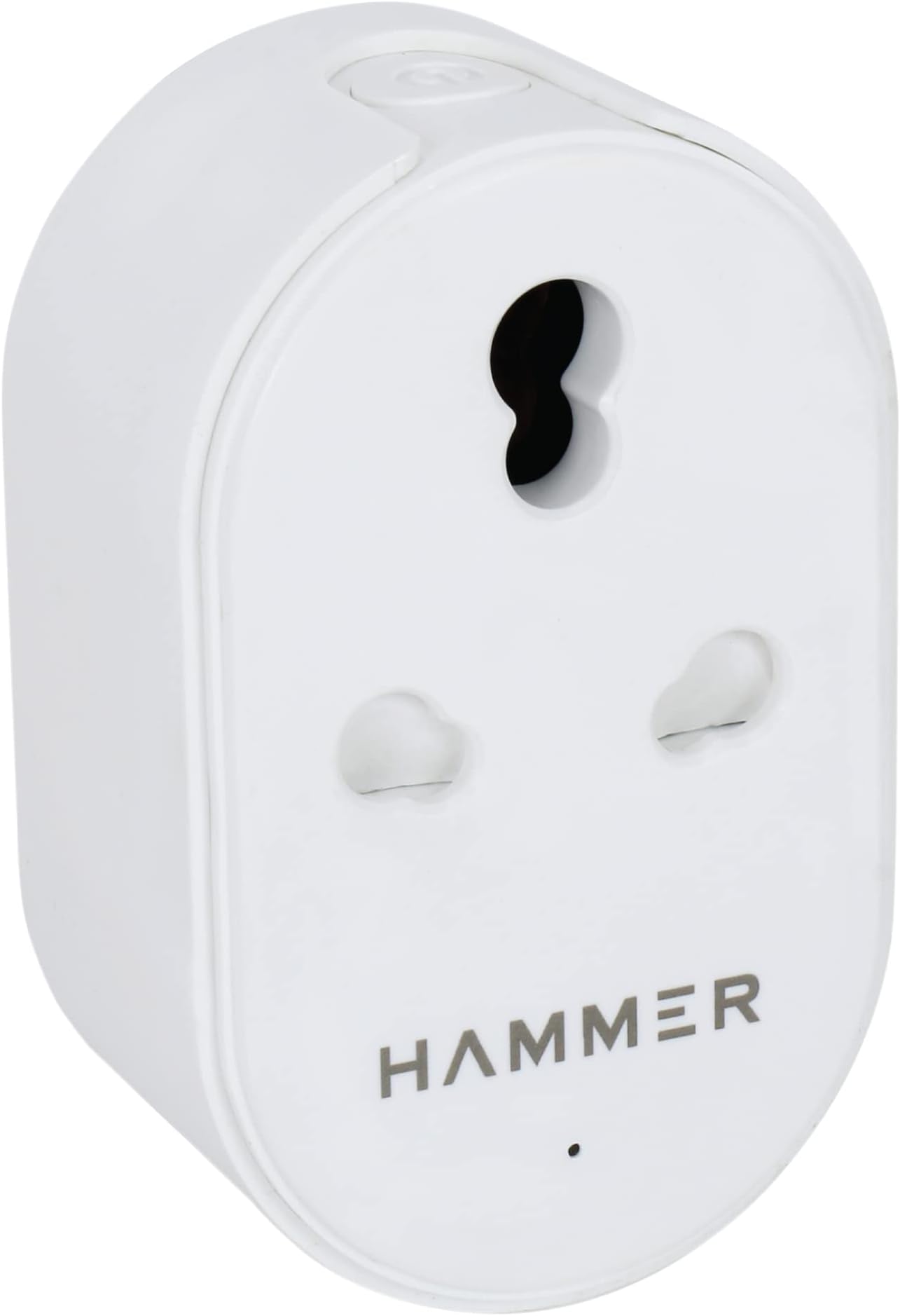 Hammer Smart Plug, 16A WiFi Smart Power Socket, Suitable for Large Appliances (Microwave Oven, AC, TVs, Geysers) - Compatible with Alexa and Google Assistant (White)
