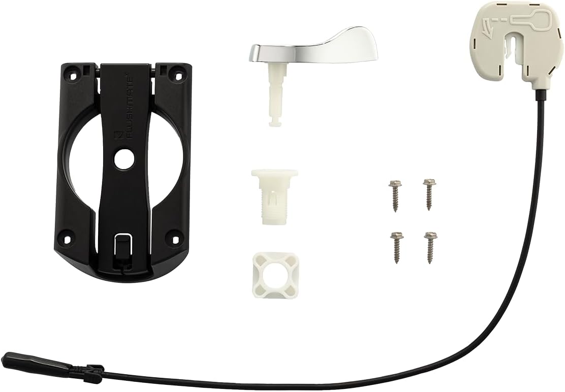Flushmate AP400504 Universal Handle Replacement Kit for 504 Series - LH or RH Chrome Handle Included, ADA Compliant, Quiet Operation, Easy Installation, Ideal for Residential & Commercial Use