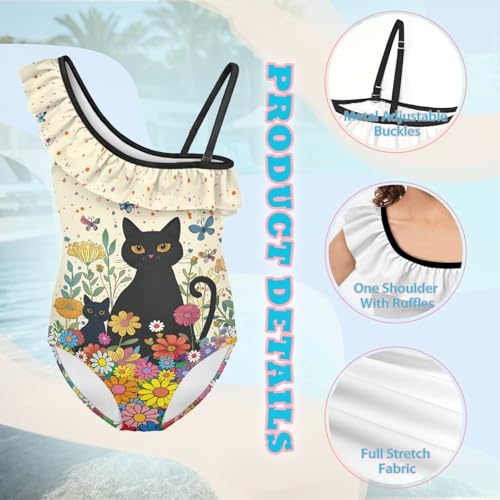 Image of Yzaoxia Girls One Piece Swimsuits Bathing Suit for Kids Swimwear 3-14Y