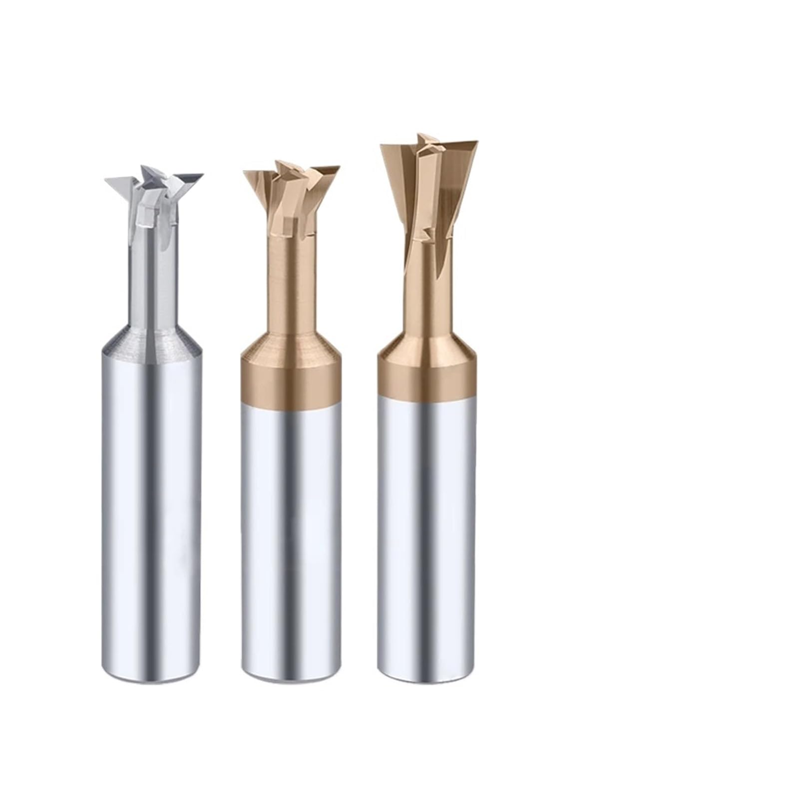 Fresa de cola de milano de carburo, herramientas CNC de 45 °, mecanizado de metales, fresas de extremo de acero de tungsteno, cortadores de chaflán, 1 Uds.(UNCOATED_D3X50L)