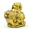 INPETS Rame Antico Volante Seduto Pixiu Ornamento Soggiorno casa Artigianato Ornamento Stile Cinese Tradizionale antiquariato Regali d'Arte / 2092 #3