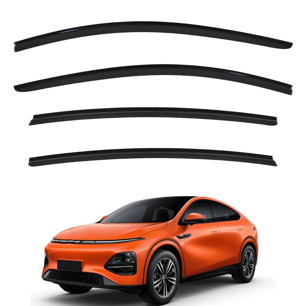 WENINETIES Wind Deflectors Set for XPENG G6 2023 2024 2025 2026, Door Hatchback Door Rain Deflectors Car Wind Deflectors Window Visors In-Channel Car Accessories