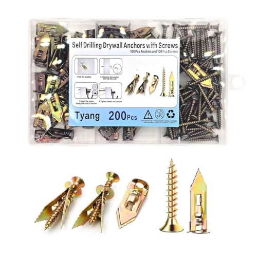 Tyang �Z���t�h�����h���C�E�H�[���A���J�[ �l�W�t�� 200�s�[�X�L�b�g (�A���J�[100��+�l�W100��) �������b�L�X�`�[�� 0.47x1.18�C���` �h�����s�v