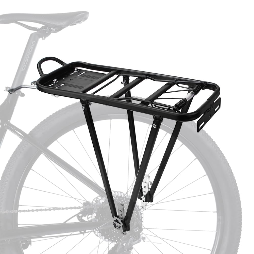 Portapacchi Posteriore per Bicicletta in Lega di Alluminio, Mountain Bike, Installazione Rapida, 24 Pollici