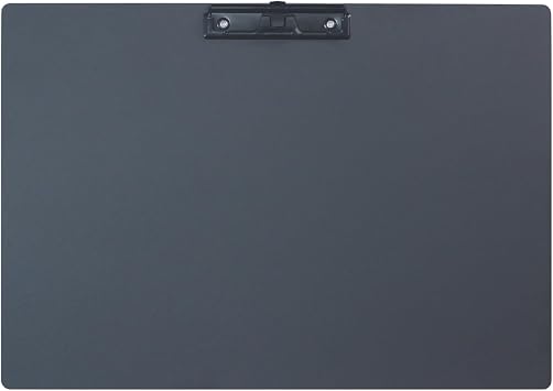 Acocony 11x17 Clipboard Aluminium with Pen Holder Landscape Black 1-Pack