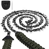 Pocket Chainsaw - 36 Inch Pocket Saw With 48 Bi-directional Teeth Camping Survival Saw, 65Mn Steel, Hand Chain Saw Fast Cut Wood & Trees, Best Emergency Survival Gear for Outdoor Camping Hiking