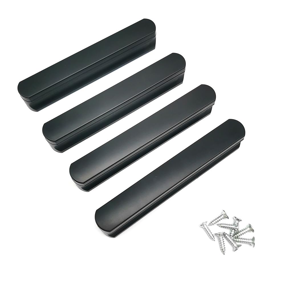 Black Cabinet Drawer Pulls - 4 Pack -10