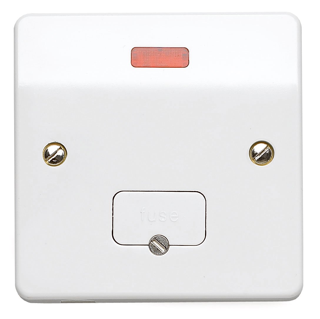 Mk Standard White K377whi 13A Connection Unit With Neon