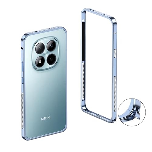 REDMI Note 15 Pro 5G �Ή������o���p�[ ���M�P�[�X �y�� �ϏՌ� �V�[�z�[�X���b�N�� �l�W�Ȃ� �����^���^���t���[���J�o�[RN15P-LP-60121 (�u���[)