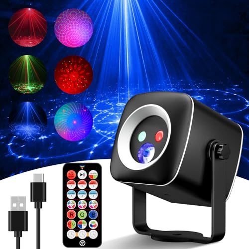 Jeux de lumiere boule disco detake 60 effets avec cable usb 2m pour anniversaire