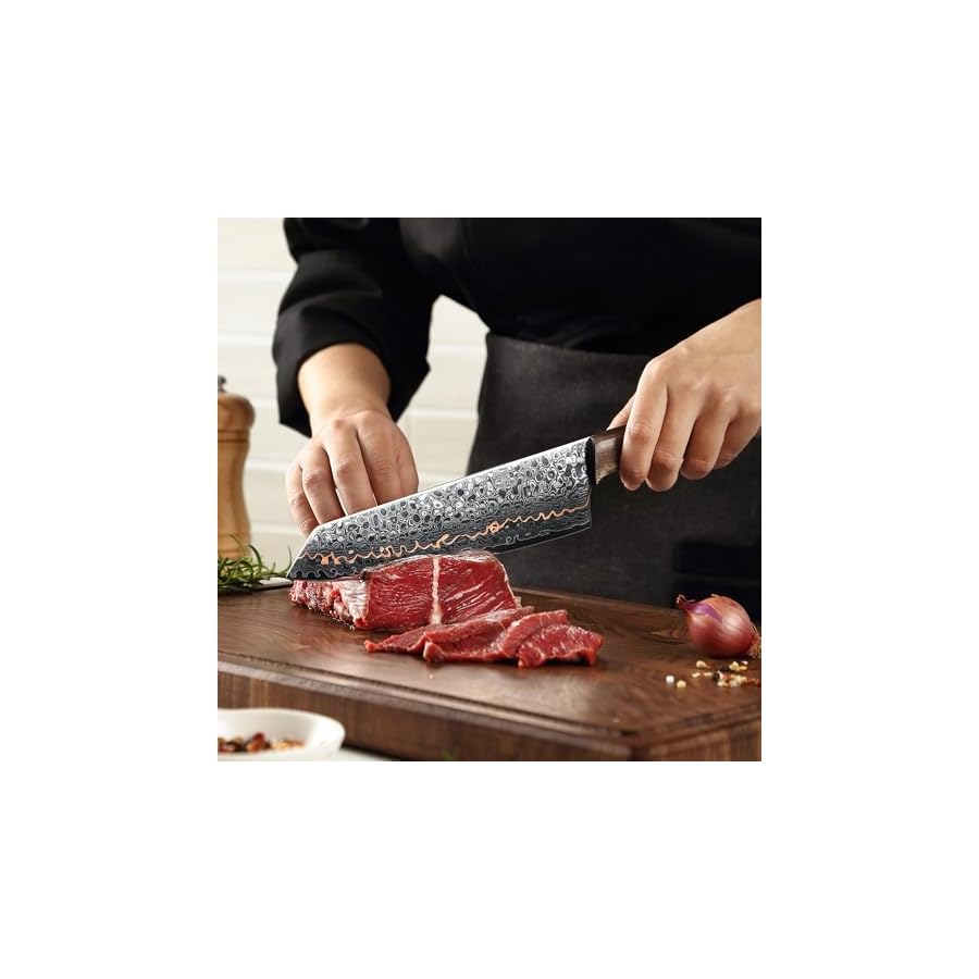 Wakoli-Damascus-Kitchen-Knife-Set-3-Piece-Professional-Chef-Knife-Set-made-from-67-Layers-of-Damascus-Steel-with-Copper-Inlay-Knives-Set-for-Kitchen-with-Maple-Stabilized-Wood-Handle-Kawa-Series Wakoli Damascus Kitchen Knife Set, 3-Piece Professional Chef Knife Set made from 67 Layers of Damascus Steel with Copper Inlay, Knives Set for Kitchen with Maple Stabilized Wood Handle (Kawa Series)