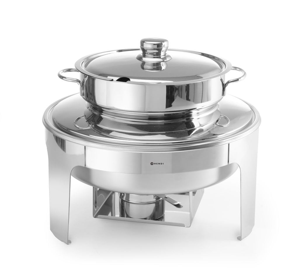 HENDI Olla para calentar sopa con acabado de espejo - Profi Line - 10 L - ø420x(H)​380 mm