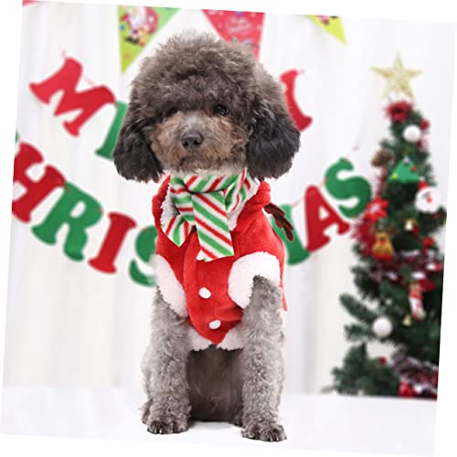 Disfraz navideño para perro con diseño de alce miniatura 2